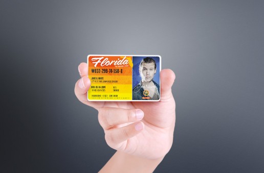 florida drivers license template psd free download